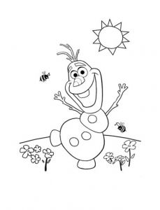 Coloriage Olaf A Imprimer Coloriage Olaf En été Dessin Gratuit à Imprimer