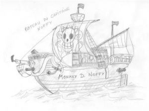 Coloriage One Piece Bateau Bateau Pirate De Noffy Dessins En Vrac