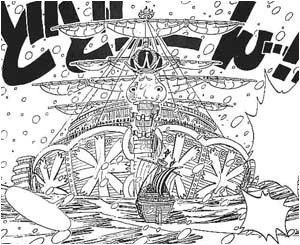 Coloriage One Piece Bateau E Piece La Volonté Du D Navires Pirates