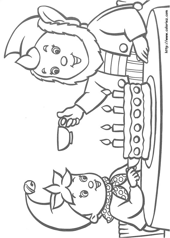 Coloriage Oui Oui Anniversaire Coloriage Joyeux Anniversaire Oui Oui