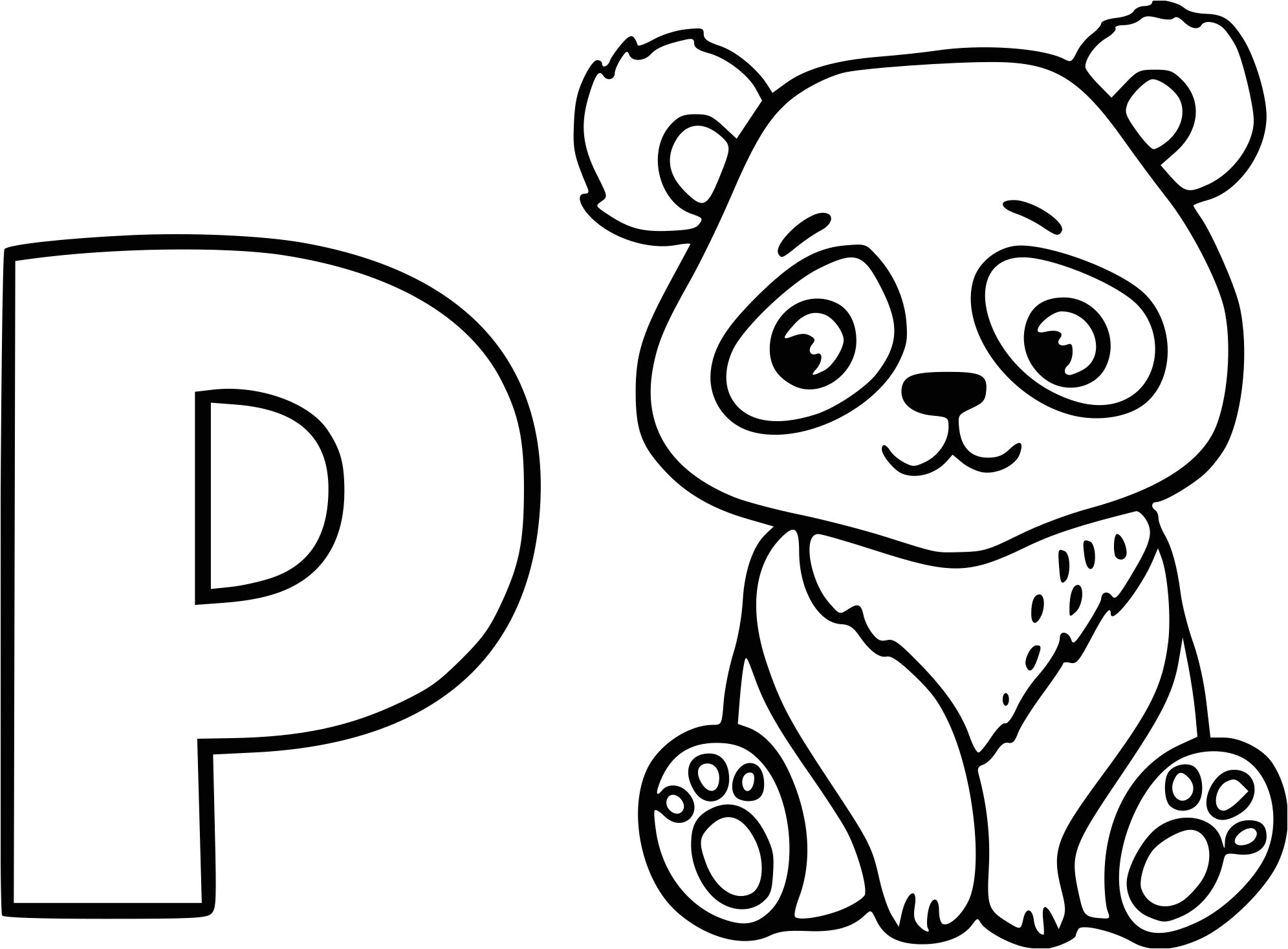 Coloriage Panda A Imprimer Coloriage P Me Panda à Imprimer