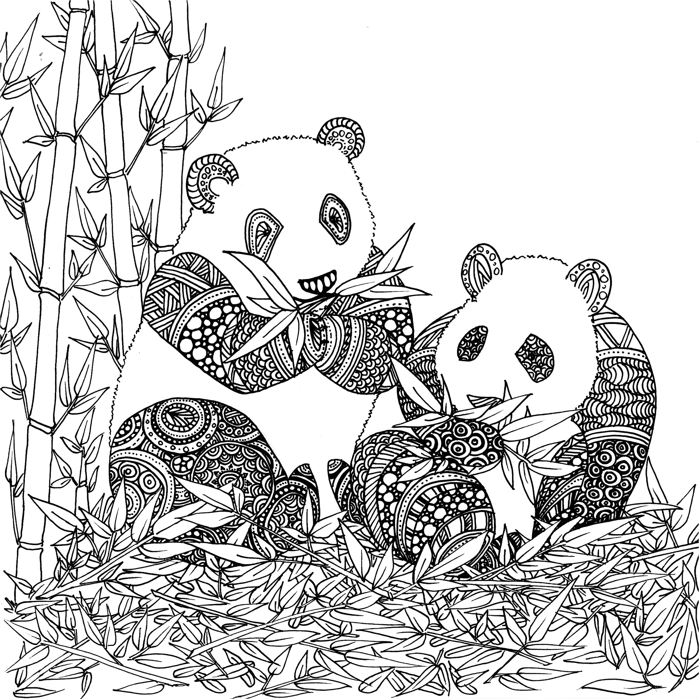 Coloriage Panda A Imprimer Projet Coloriages Anti Stress – Part 10 Et Fin – Le Chocobo