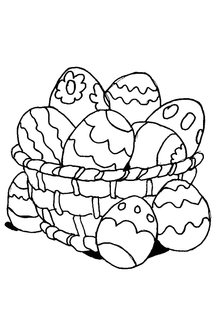 Coloriage Paques Pour Enfants Paques 1 Coloriage De Pâques Oeufs De Pâques Lapins