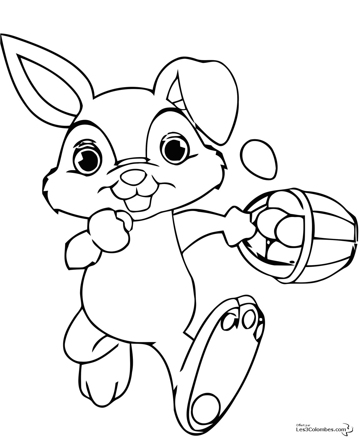 Coloriage Paques Pour Enfants Paques 5 Coloriage De Pâques Oeufs De Pâques Lapins