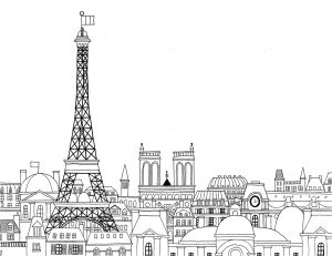 Coloriage Paris A Imprimer Dessins Et Coloriages 5 Coloriages De Paris En Ligne à