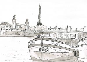 Coloriage Paris A Imprimer Dessins Et Coloriages Page De Coloriage Grand format à