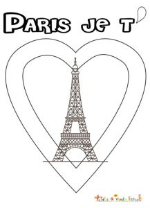 Coloriage Paris A Imprimer Paris Je T Aime Coloriage Hommage Aux Victimes Des attentats