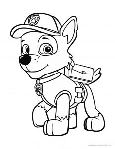 Coloriage Pat Patrouille Facile Coloriage De Rocky à Colorier – La Pat Patrouille