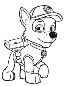 Coloriage Pat Patrouille Facile Coloriage Et Dessin Pat Patrouille Coloriage Rocky