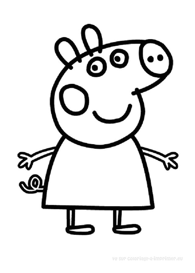 Coloriage Peppa Pig Imprimer Gratuit Coloriage Peppa Pig   Colorier Dessin   Imprimer