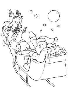 Coloriage Pere Noel Et son Traineau 863 Meilleures Images Du Tableau Coloriages De No L