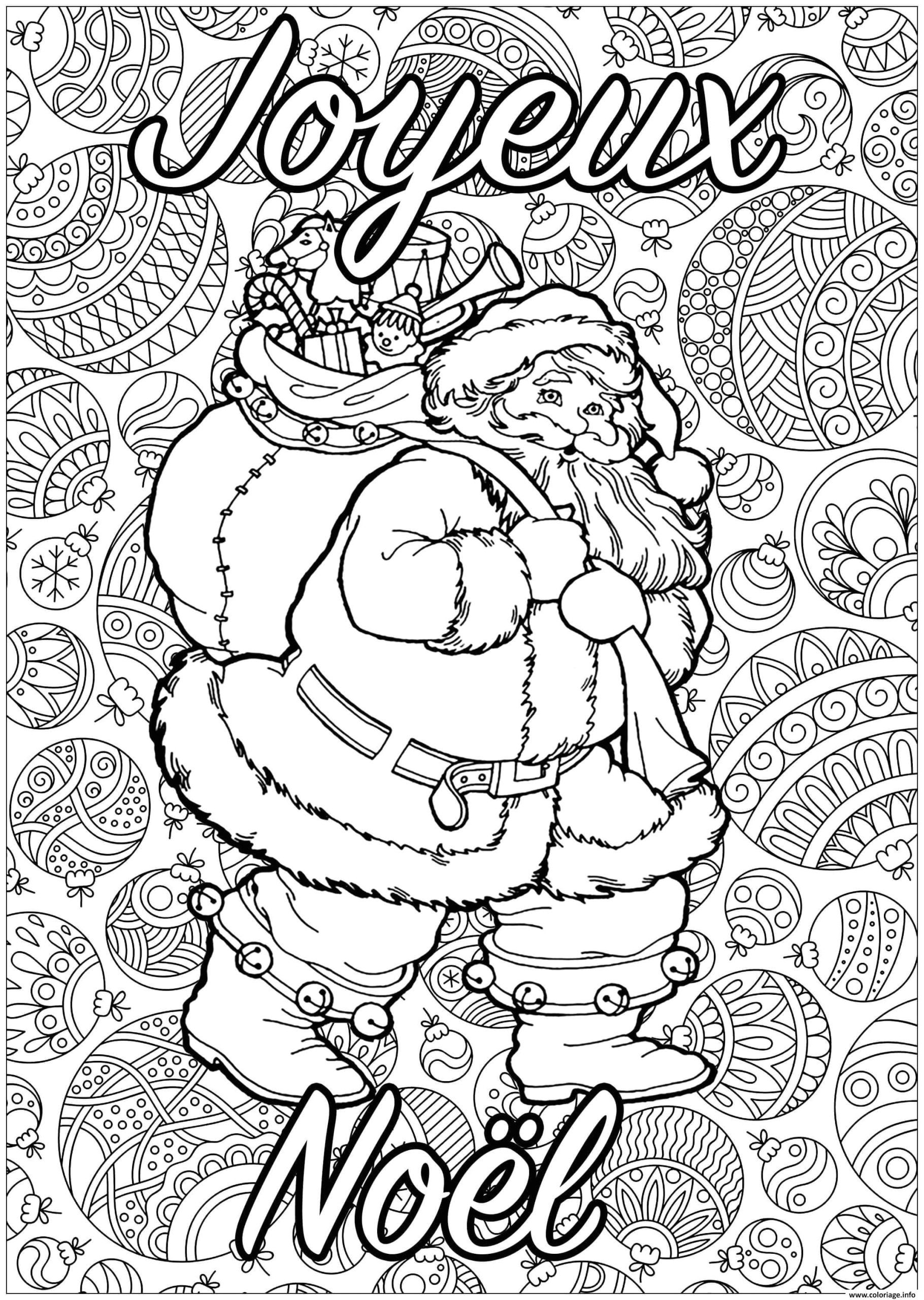 Coloriage Pere Noel Et son Traineau Dessin Pere Noel Kawaii A Colorier