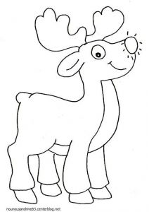 Coloriage Pere Noel Facile Rene Du Pere Noel Dessin Recherche Google