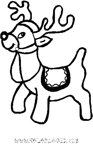 Coloriage Pere Noel Rennes Coloriage De Rennes Du Pere Noel A Imprimer