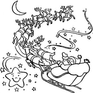 Coloriage Pere Noel Rennes Traineau Coloriage Pere Noel Et Ses Rennes Coloriage Pere Noel Avec