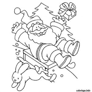Coloriage Pere Noel Rennes Traineau Coloriage Pere Noel Traineau Rennes Dessin