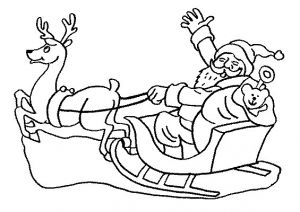 Coloriage Pere Noel Rennes Traineau Coloriage Traineau Du Pere Noel A Imprimer Coloriage De