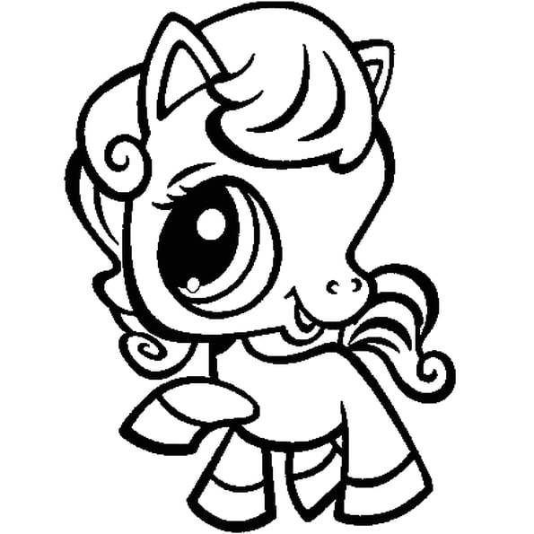 Coloriage Pet Shop Poney à Imprimer Coloriage De Pet Shop