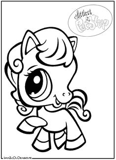 Coloriage Pet Shop Poney à Imprimer Little L