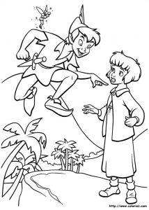 Coloriage Peter Pan Wendy Index Of Images Coloriage Peter Pan 2