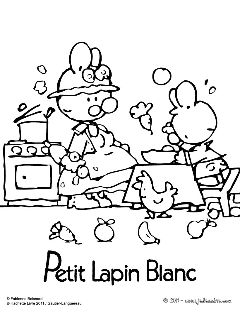 Coloriage Petit Lapin Blanc Coloriages Coloriage Petit Lapin Blanc Gratuit Fr