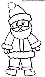Coloriage Petit Pere Noel Coloriage Père Noël Dessiné Par Nounoudunord