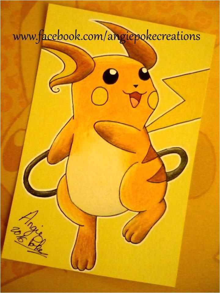Coloriage Pikachu Et Raichu Dessin De Pokémon En Couleur