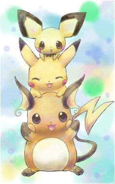 Coloriage Pikachu Et Raichu Les 131 Meilleures Images De Pichu Pikachu Raichu