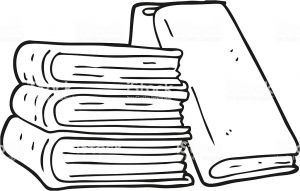 Coloriage Pile De Livre Preto E Branco Desenho Pilha De Livros Arte Vetorial De