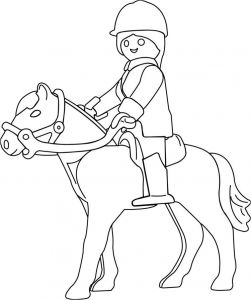 Coloriage Playmobil A Imprimer Gratuit Coloriage Playmobil A Cheval