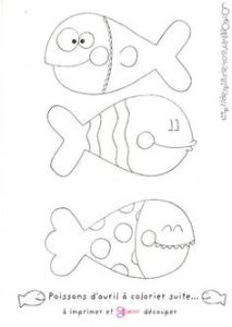 Coloriage Poisson Dans Un Bocal 17 Meilleures Images Du Tableau 1er Avril En 2018