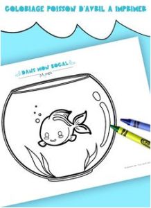 Coloriage Poisson Dans Un Bocal Les 15 Meilleures Images De Poisson D Avril