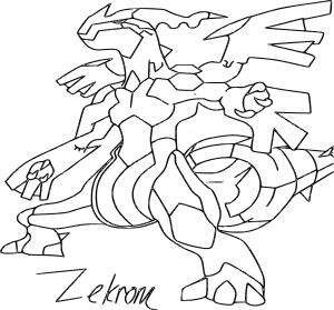 Coloriage Pokemon A Imprimer Legendaire Zekrom Coloriage Du Pokemon Zekrom à Imprimer Et Colorier