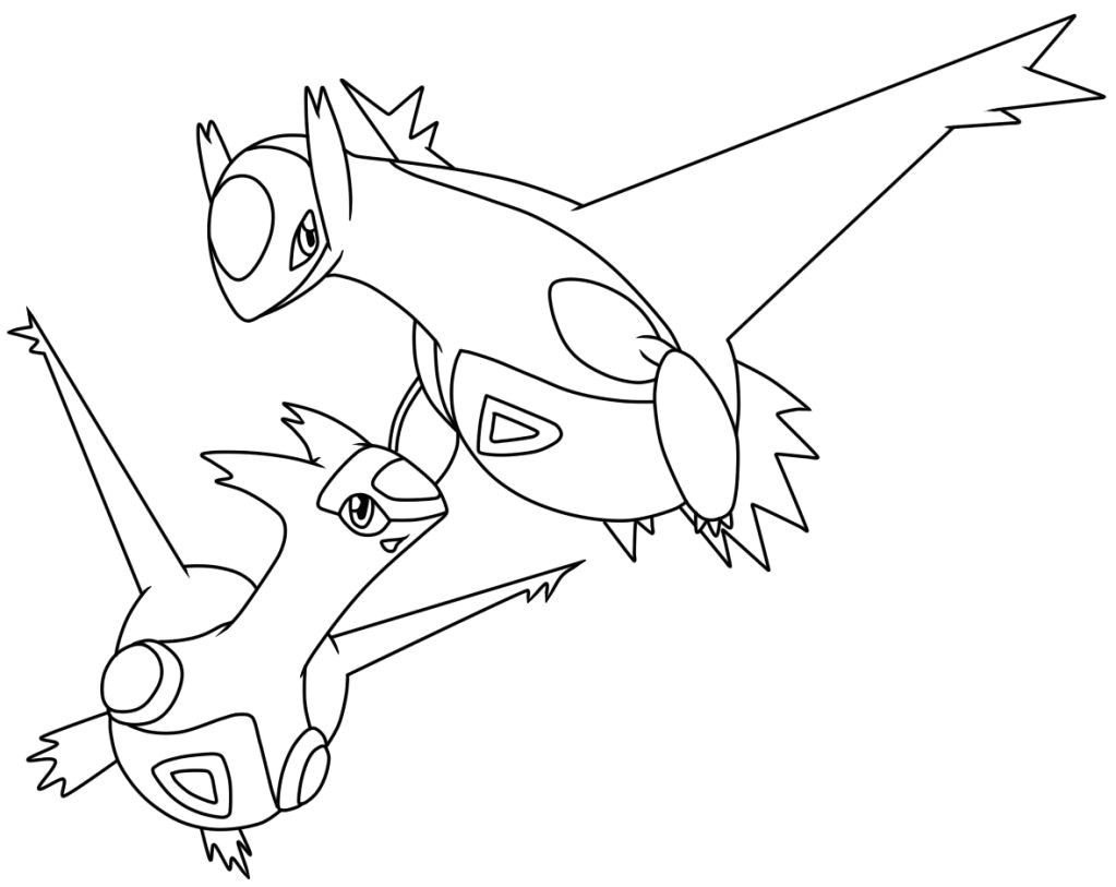 Coloriage Pokemon Latias Et Latios Coloriage Pokemon Latias Et Latios