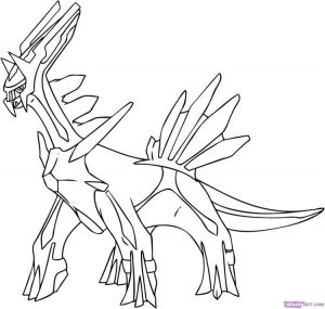 Coloriage Pokemon Palkia Et Dialga Pokemonkleurplaten Dialga Emon Kleurplaat