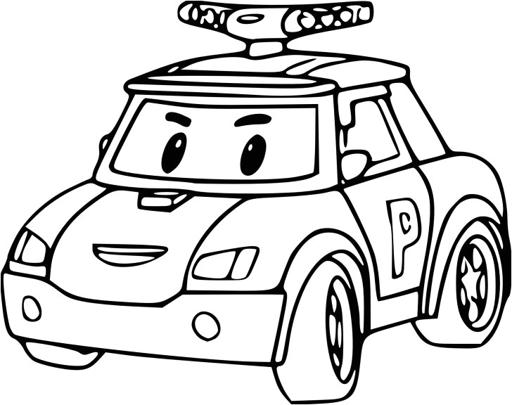 Coloriage Police Imprimer Gratuit Coloriage Robocar Poli à Imprimer