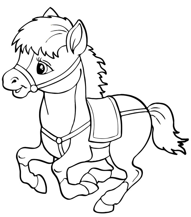 Coloriage Poney Et Cheval Dessin à Colorier Les Chevaux Coloriage à Imprimer Un