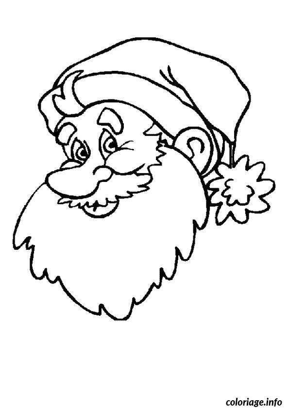 Coloriage Portrait Pere Noel Coloriage Pere Noel Portrait Dessin