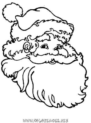 Coloriage Portrait Pere Noel Coloriages Pere Noel En Portrait Page 1 Noel