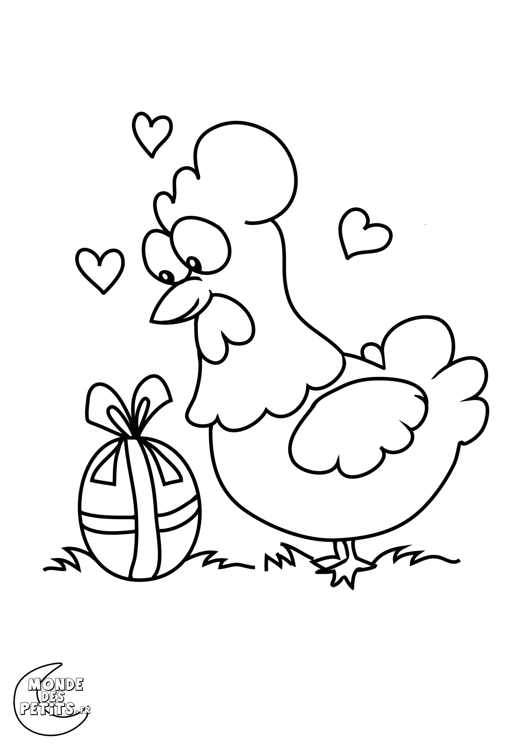 Coloriage Poule De Paques A Imprimer Gratuit Meilleur De Coloriage Poule Et Poussin A Imprimer