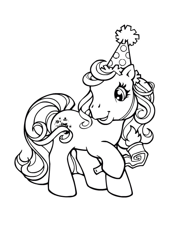 Coloriage Pouliche A Imprimer Kucyk Pony Kolorowanki Czas Dzieci