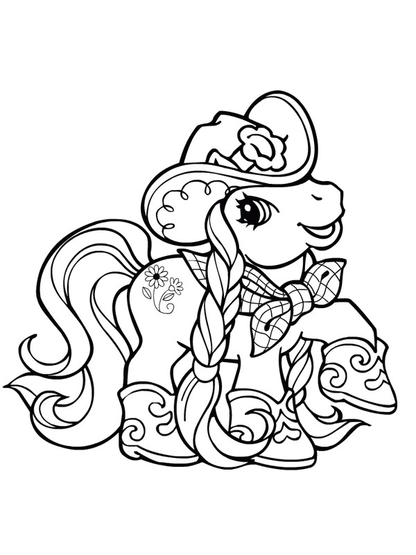 Coloriage Pouliche A Imprimer Kucyk Pony Kolorowanki Czas Dzieci