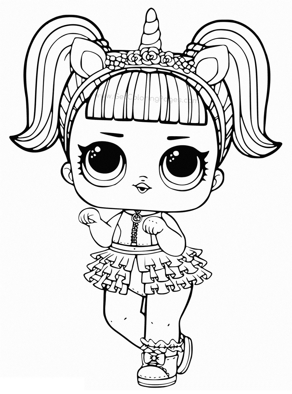 Coloriage Poupee Lol Surprise Coloriages Poupées Lol Surprise 80 Photos Noir Et Blanc