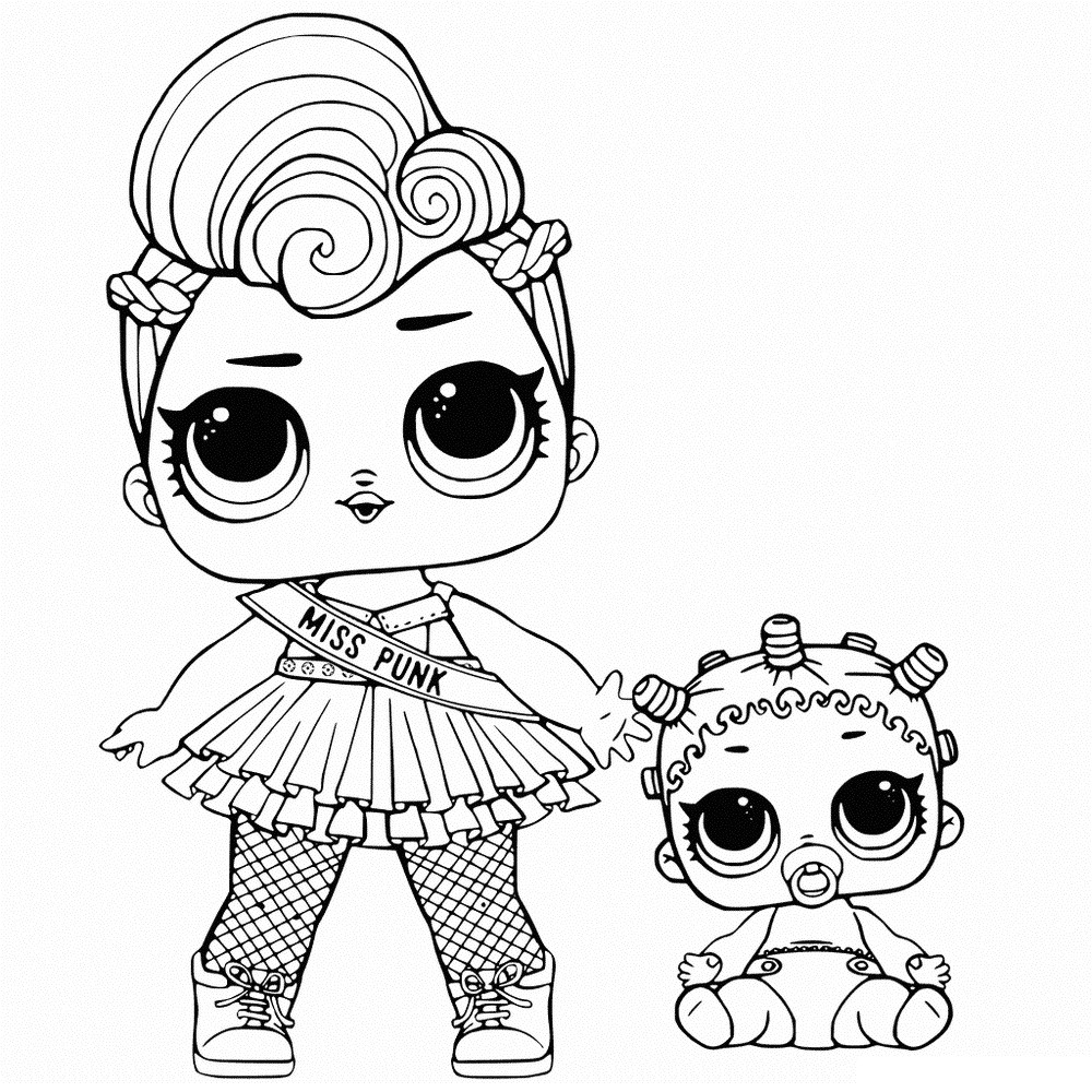 Coloriage Poupee Lol Surprise Coloriages Poupées Lol Surprise 80 Photos Noir Et Blanc