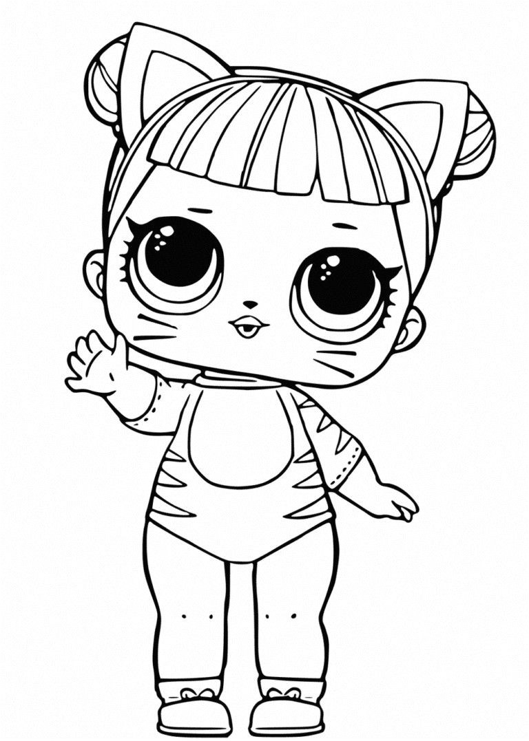 Coloriage Poupee Lol Surprise Coloriages Poupées Lol Surprise 80 Photos Noir Et Blanc