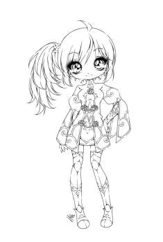 Coloriage Pour Adulte Manga Side Pony Tail Girl Jamila by Sureya Coloriage Pour Adulte Manga Side Pony Tail Girl Jamila by Sureya