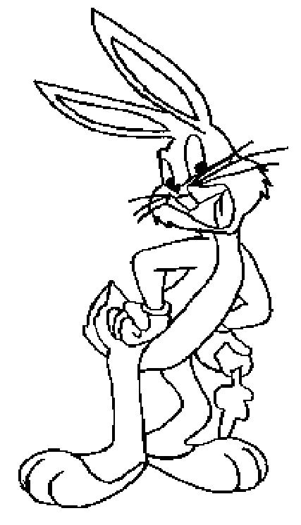 Coloriage Pour Enfant Com Coloriage Pour Enfant Bugs Bunny