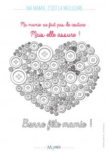 Coloriage Pour Fete Des Mamies Coloriage Mamie C Est La Meilleure Couture Momes