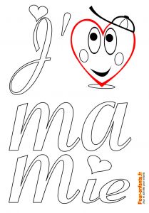 Coloriage Pour Fete Des Mamies Fête Des Mamies Grands Mères Coloriage à Imprimer Amour De