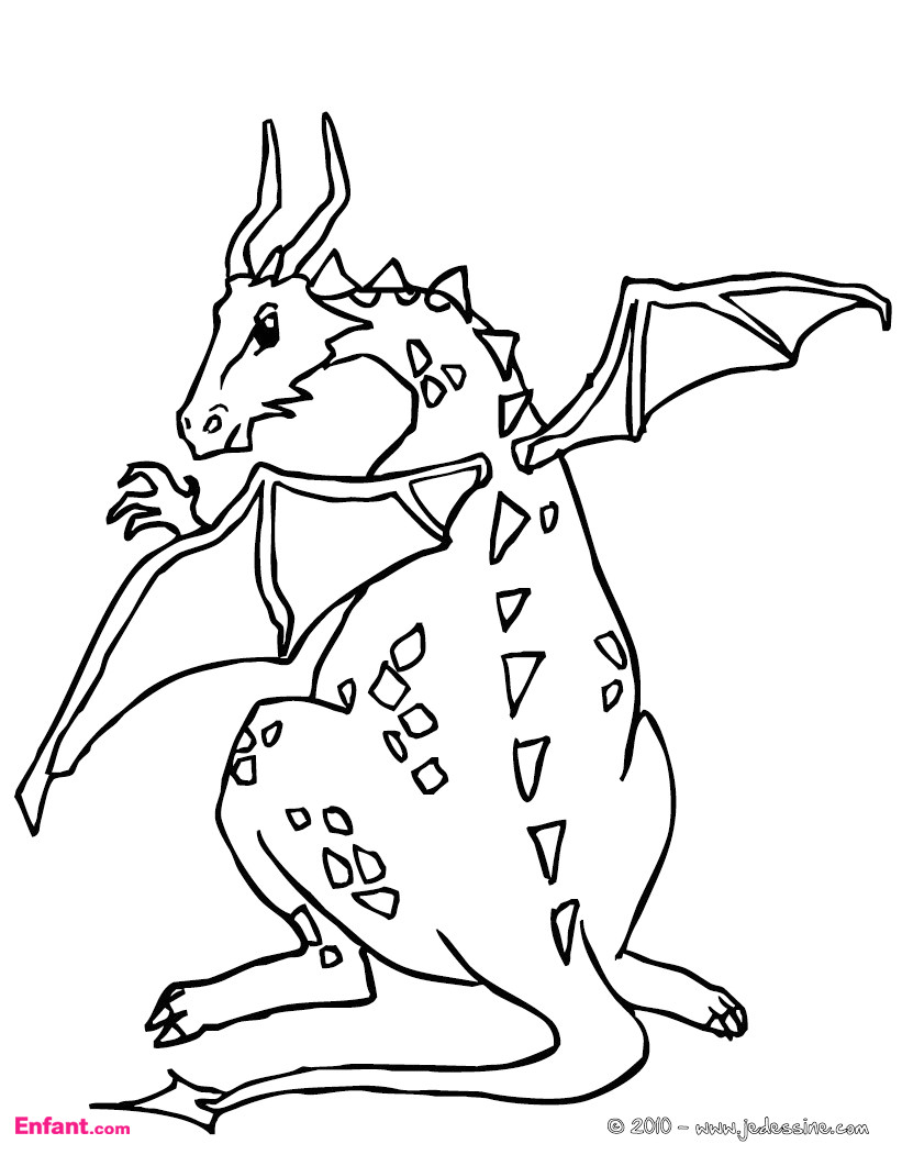 Coloriage Pour Garcon Imprimer Coloriages Pour Garçon Le Dragon